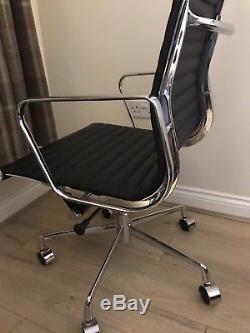 Dwell Nexus Black Faux Leather Office Studio Design Contemporary Chair RRP £299