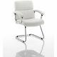 Dynamic Desire Cantilever Visitor Office Chair With Arms, White