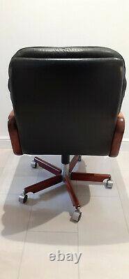 Dyrlund (Danish) Quality Home Executive/Office/Study Leather Chair
