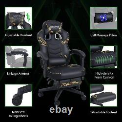ELECWISH Gaming Chair Ergonomic Computer Office Executive Seat Massage Recliner
