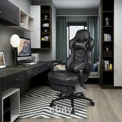 ELECWISH Gaming Chair Leather Adjustable Seat Lumbar Support Home Office Chairs