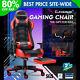 Elfordson Gaming Chair Office Executive Racing Seat Pu Leather Regan Red