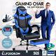 Elfordson Gaming Office Chair Racing Executive Footrest Computer Seat Pu Leather