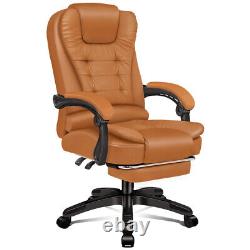 ELFORDSON Massage Office Chair Executive Gaming Racer Heated PU Leather Seat