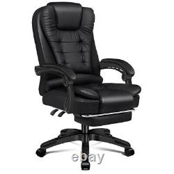ELFORDSON Massage Office Chair Heated Executive Computer Seat Gaming Racer