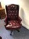 Ex Cond- Chesterfield Captains Directors Office Chair In Red