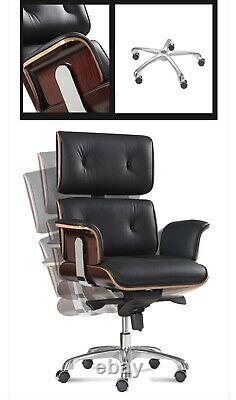 Eame Office Chair, Real Leather