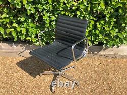 Eames Ea108 Aluminium And Leather Office Chair