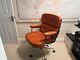 Eames Style Leather Office Chair Italian Full Grain Aniline Leather