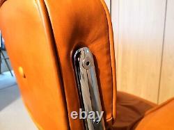 Eames Style Leather Office Chair Italian Full Grain Aniline leather