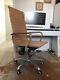 Eames Style. Mid Century, Tan Pu Leather, Office Chair