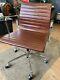Eames Style Office Chair Brown Leather