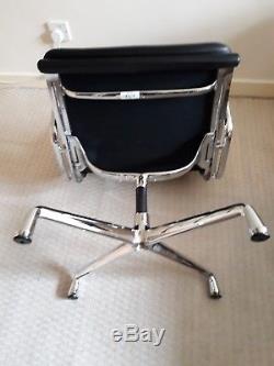 Eames Vitra Aluminium leather Soft Pad Chair