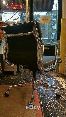 Eames soft pad office chair black leather vitra original