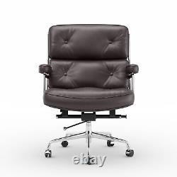 Eams Office Chair Ergonomic Real Leather Computer Chair Swivel Executive Seat