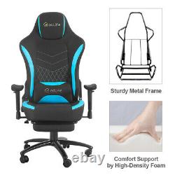 Eclife Ergonomic Gaming Chair Racing Office Massage PU Computer Desk Blue