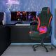 Eclife Ergonomic Gaming Chair Racing Office Massage Pu Computer Desk Red