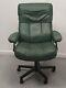 Ekornes Stressless Green Swivel Recliner Leather Office Desk Chair 11201