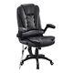 Electric Massage Chair 6 Point Kneading Massage Pu Leather Swivel Office Chair