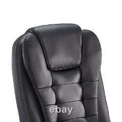 Electric Massage Chair 6 Point Kneading Massage PU Leather Swivel Office Chair