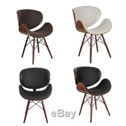 Elegant 2x 4x Retro Faux Leather Solid Wood Dining Chair Lounge Home Office