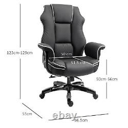 Elegantly Designed Padded Faux Leather Swivel Executive Home Office Gaming Chair