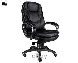 Eliza Tinsley Leather Executive Office Chair Black