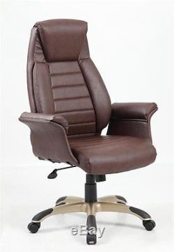 Eliza Tinsley Riga High Back Leather Executive Chair Brown BCL / C365 / BW