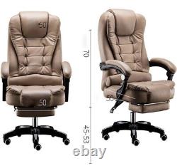 Elroal Office Chair Leather BEIGE Executive £210 RRP Premium Quality