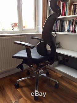Ergo Dynamic Bonded Leather Office Chair, Posture Office Computer Swivel Chair