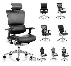 Ergo Dynamic Office Chair, Leather or Mesh, Free P&P