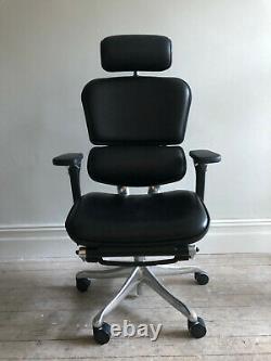 Ergohuman Plus Leather Ergonomic Office Chair with Leg Rest