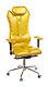Ergonomic Business Gold Leather Office Chair Italian Hand Finished Patented