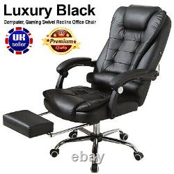 Ergonomic Executive Office Chair PU Leather High-Back Desk Chair Lift Swivel UK