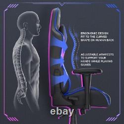 Ergonomic Gaming Chair Executive Office Recliner Seat Massage Cushion HBADA