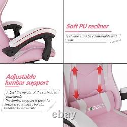 Ergonomic Gaming Computer Chair Swivel Office Chair Recliner Leather Desk Chairs