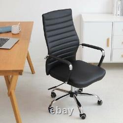 Ergonomic Office Chair PU Leather Computer Desk Chair Swivel Executive High Back