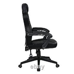 Ergonomic Office Gaming Chair PC Executive Computer Chair PU Leather Recliner