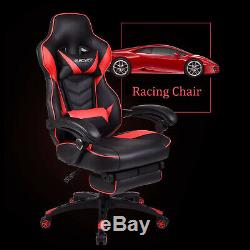 Ergonomic Office Racing Gaming Chair Mesh Back Computer Desk Sports Recliner Red