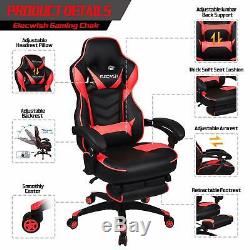 Ergonomic Office Racing Gaming Chair Mesh Back Computer Desk Sports Recliner Red