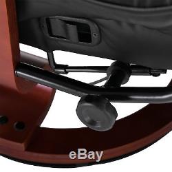 Ergonomic Office Recliner Sofa Chair PU Leather Plush Armchair Lounger Black