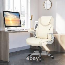 Ergonomic Office Task Chair Swivel PU Leather Executive Chair With Rock Function
