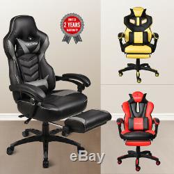 Ergonomic Swivel Gaming Office Chair High Back Racer Recliner Seat Multi-Colors