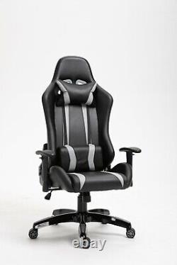 Evre Gaming Racing Office Chair Adjustable Swivel With Headrest & Lumbar Support