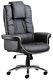 Executive Chair Office Home High Back Upholstered Leather Wheeled Black Swivel