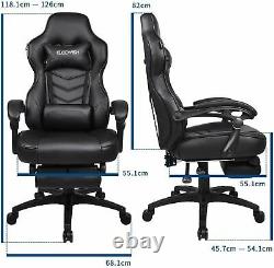 Executive Computer Gaming Chair Desk Office Chair PC Ergonomic PU Leather 150kg