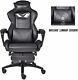 Executive Computer Gaming Chair Office Leather Swivel Desk With Massage Footrest