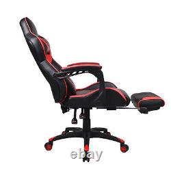 Executive Computer Gaming Chair Office Leather Swivel Desk with Massage Footrest