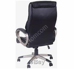 Executive Computer Office Desk Chair PU Leather Swivel Chairs High Back