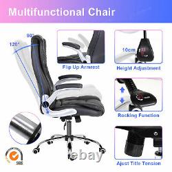 Executive Extra Padded Desk Chair with Flip up Armrests High Back Computer Chair